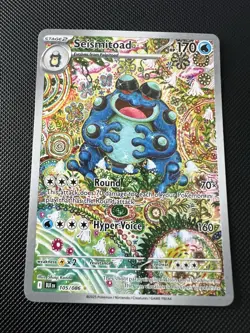 Seismitoad 105/086 Illustration Rare Pokemon S&V BLACK BOLT English Shinji Kanda - Image 1