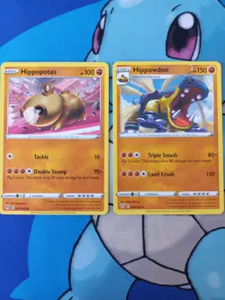 Hippopotas 093/189 + Hippowdon 094/189 - Pokemon Darkness Ablaze, English - Image 1