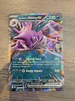 Pokemon TCG Team Rocket's Nidoking EX 119/182 Double Rare Destined Rivals - Image 1