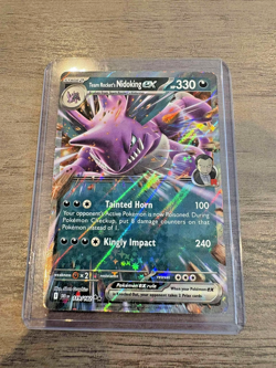 Pokemon TCG Team Rocket's Nidoking EX 119/182 Double Rare Destined Rivals - Image 3