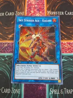 Yugioh Sky Striker Ace - Kagari DASA-EN027 Super Rare 1st Edition Near Mint - Image 1