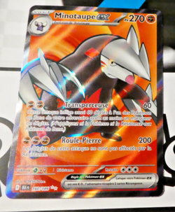 Pokemon Foudre Noire Francais Card Holo Carte Minotaupe EX 160/086 FR BLK Mint - Image 1