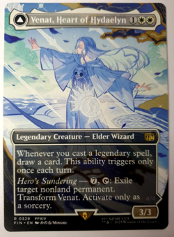 MTG Final Fantasy - Venat, Heart of Hydaelyn - Borderless Rare - 0329 NM - Image 1