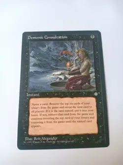 Demonic Consultation Ice Age MTG - Image 1