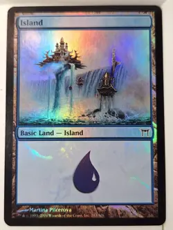 Island - FOIL - 293 Champions of Kamigawa - Magic the Gathering MTG Nice! - Image 1