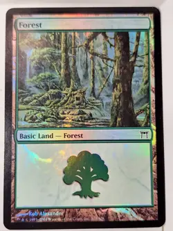 Forest - FOIL - 305 Champions of Kamigawa - Magic the Gathering MTG Nice! - Image 1
