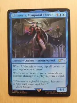 NM Foil Ultimecia, Temporal Threat (MTG Final Fantasy, Blue Rare) - Image 1