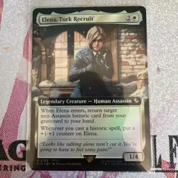 MTG ~ Elena, Turk Recruit (Extended Art Foil) ~ Final Fantasy ~ NM ~ Rare - Image 1