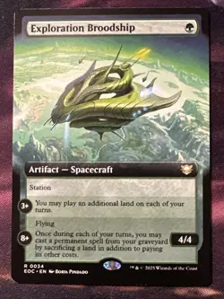 Exploration Broodship - Extended Art - Edge of Eternities #34 Rare, NM - Image 1