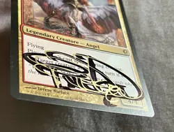 **Basandra, Battle Seraph Artist Signed “Gold” Terese Nielsen** Conspiracy MTG - Image 5