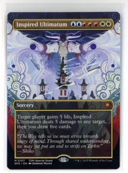 MtG SPG / TDM Inspired Ultimatum #107 Borderless Non-Foil - Image 1
