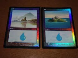 FOIL Lands lot Odyssey Japanese x10 mtg SP,MP [FC] E - Image 3
