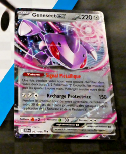 Pokemon Foudre Noire Francais Card Holo Carte Genesect EX 067/086 FR BLK Mint - Image 1