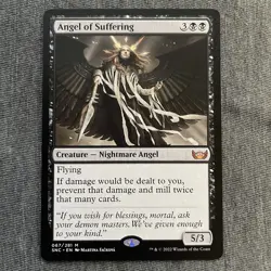 MTG Angel of Suffering NM/M Streets of New Capenna SNC 067/281 Regular Mythic - Image 1