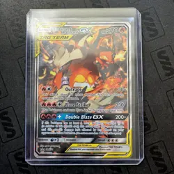 Pokemon TCG Reshiram & Charizard GX SM201 Black Star Promo Card - Image 1