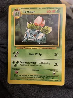 1999 Pokemon 1st Edition Ivysaur Base Set 30/102 - Image 1