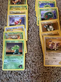 Lot of 10 random Gym Heroes Pokemon Cards - Image 3