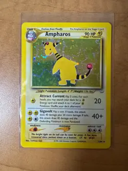 Ampharos - LP - 1/64 - Neo Revelation - Unlimited - Pokemon TCG Holo Rare Card - Image 1