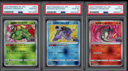 2022 Pokemon Go JAP Radiant Blastoise/Charizard/Venusaur TRIO, PSA 10 - Image 1