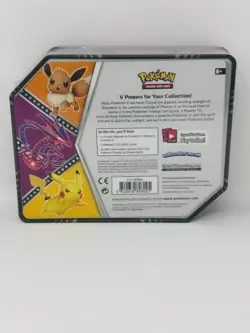 Exclusive Pokemon TCG V Powers Tin - Eternatus V - Sun & Moon/Sword & Shield - Image 2