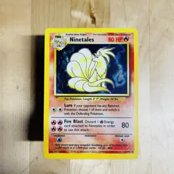 Vintage 1999 Ninetails 11/102 Base Set Holo Rare English Pokemon WOTC MP Card - Image 1
