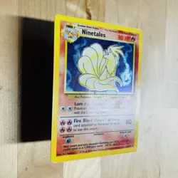 Vintage 1999 Ninetails 11/102 Base Set Holo Rare English Pokemon WOTC MP Card - Image 3