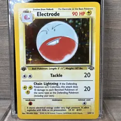 ELECTRODE Pokemon Card - WOTC - 1st Edition - Jungle - 2/64 - HOLO - NM - Image 1