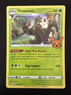 POKEMON TCG TREVENANT 017/196 TRICK OR TRADE LOST ORIGIN RARE HOLO ENGLISH - Image 1