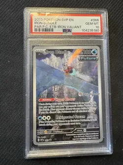 Iron Bundle Pokemon Center Stamped ETB SVP 066 Black Star Promo GEM MINT PSA 10 - Image 1