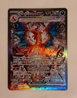 Charizard ex 223/197 Full Art Secret illustration Rare Obsidian Flames Pokemon - Image 2