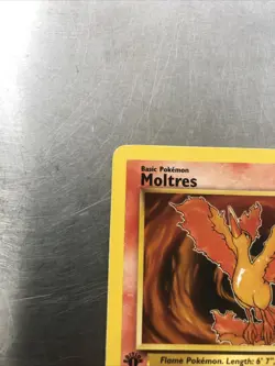 Fossil Moltres 1st Edition 27/62 Non Holo Base Set Pokemon Card -Good Condition - Image 4