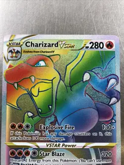 Charizard VSTAR Rainbow Rare Pokemon Card Brilliant Stars 174/172 -Near Mint - Image 3