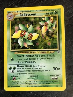 Bellossom 3/111 Neo Genesis holo rare Pokemon card Near Mint condition - Image 1