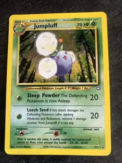 Jumpluff 7/111 Holo Pokemon Card Neo Genesis Rare Near Mint - Image 1