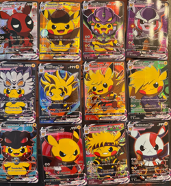 Pikachu VCOS COMPLETE SET - 55x Pokemon Cards Cosplay Holo Full Art sealed deck - Image 1