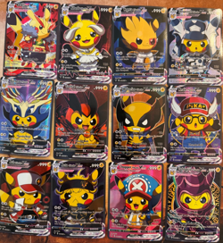 Pikachu VCOS COMPLETE SET - 55x Pokemon Cards Cosplay Holo Full Art sealed deck - Image 3