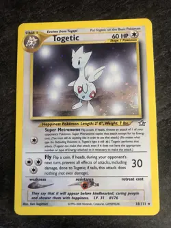 Togetic 16/111 Neo Genesis Holo Rare Pokemon Card-Ex Condition - Image 1