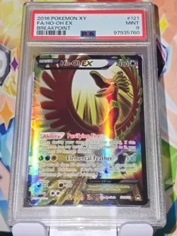 Ho-Oh EX (Full Art) #121 Pokemon XY Breakpoint 2016 - PSA 9 - Image 1