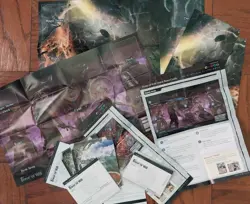 FORCE OF WILL TCG paper lot - card game rules mats game areas FoW - NO CARDS - Image 1