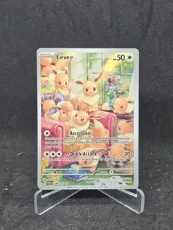 Pokemon Card Eevee 188/167 Scarlet & Violet Twilight Masquerade Full Art IR - Image 1