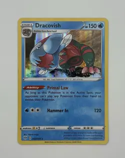 Dracovish HOLO BLEED ERROR card 053/189 SWSH Darkness Ablaze 2020 Pokemon NM - Image 1