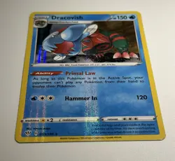 Dracovish HOLO BLEED ERROR card 053/189 SWSH Darkness Ablaze 2020 Pokemon NM - Image 3