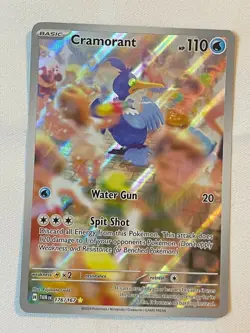 Cramorant 176/167 Illustration Rare 2024 Twilight Masquerade Pokemon Card NM - Image 1