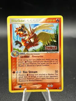 Blaziken 5/108 EX Power Keepers Reverse Holo Stamped Pokemon Card MP YY1 - Image 1