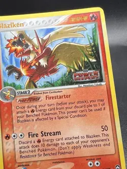 Blaziken 5/108 EX Power Keepers Reverse Holo Stamped Pokemon Card MP YY1 - Image 2