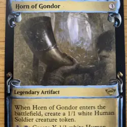 MTG Horn of Gondor Showcase Scrolls LOTR - R 0691 Near Mint Magic The Gathering - Image 2