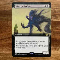 MTG Misery’s Shadow The Brothers War - Extended Art Rare Near Mint Magic Card - Image 1