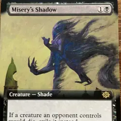MTG Misery’s Shadow The Brothers War - Extended Art Rare Near Mint Magic Card - Image 2