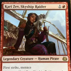 MTG Kari Zev, Skyship Raider Aether Revolt Rare Magic The Gathering Card NM ENG - Image 2