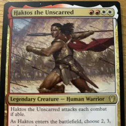 MTG Haktos the Unscarred [Theros Beyond Death] Magic The Gathering Rare Card - Image 2